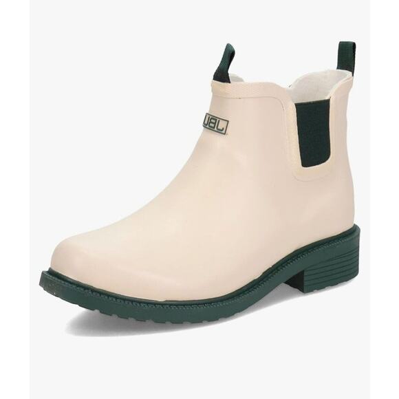 JBU By Jambu Chelsea Floral Rainboot Waterproof Womens Cream Size 9.5 - Picture 1 of 5